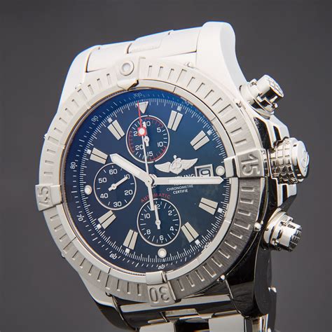 breitling super avenger black steel price|pre owned breitling super avenger.